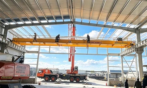 Milla d'acer dels Emirats Àrabs Units: grues LDA d'una sola biga i carro doble